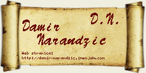 Damir Narandžić vizit kartica